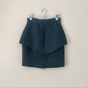 Cue forest green peplum skirt